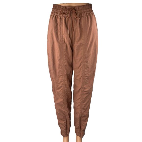 Gap Fit Women's Brown High Waisted Drawstring Tapered Jogger Sweat Pants Size XS - Picture 1 of 4